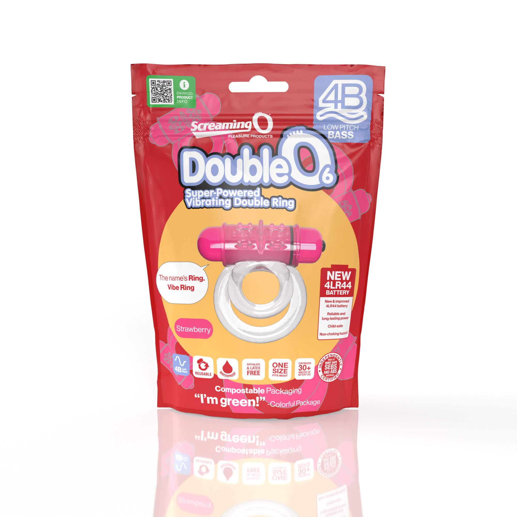 Screaming O® 4B - Deep Rumbling DoubleO® 6 Vibrating Ring
