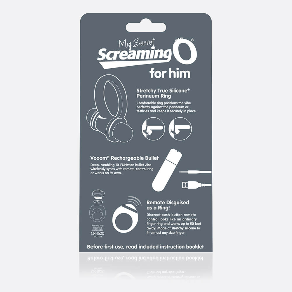 My Secret Screaming O® Bullet and Ring for Him