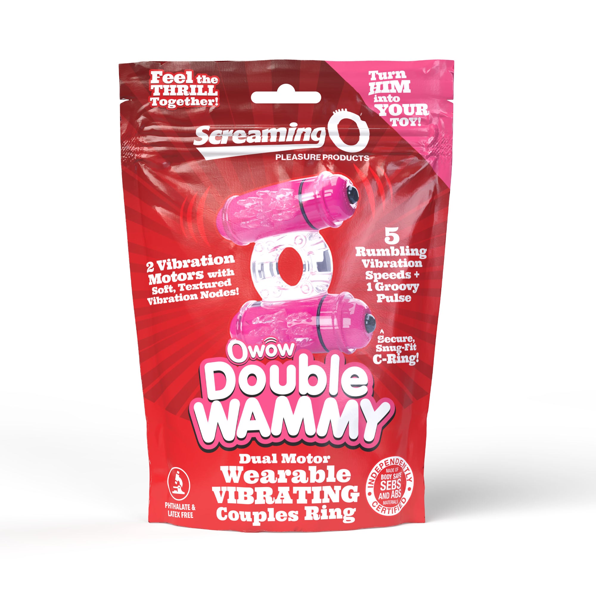 Double Wammy 4B Dual-Motor Vibrating Ring