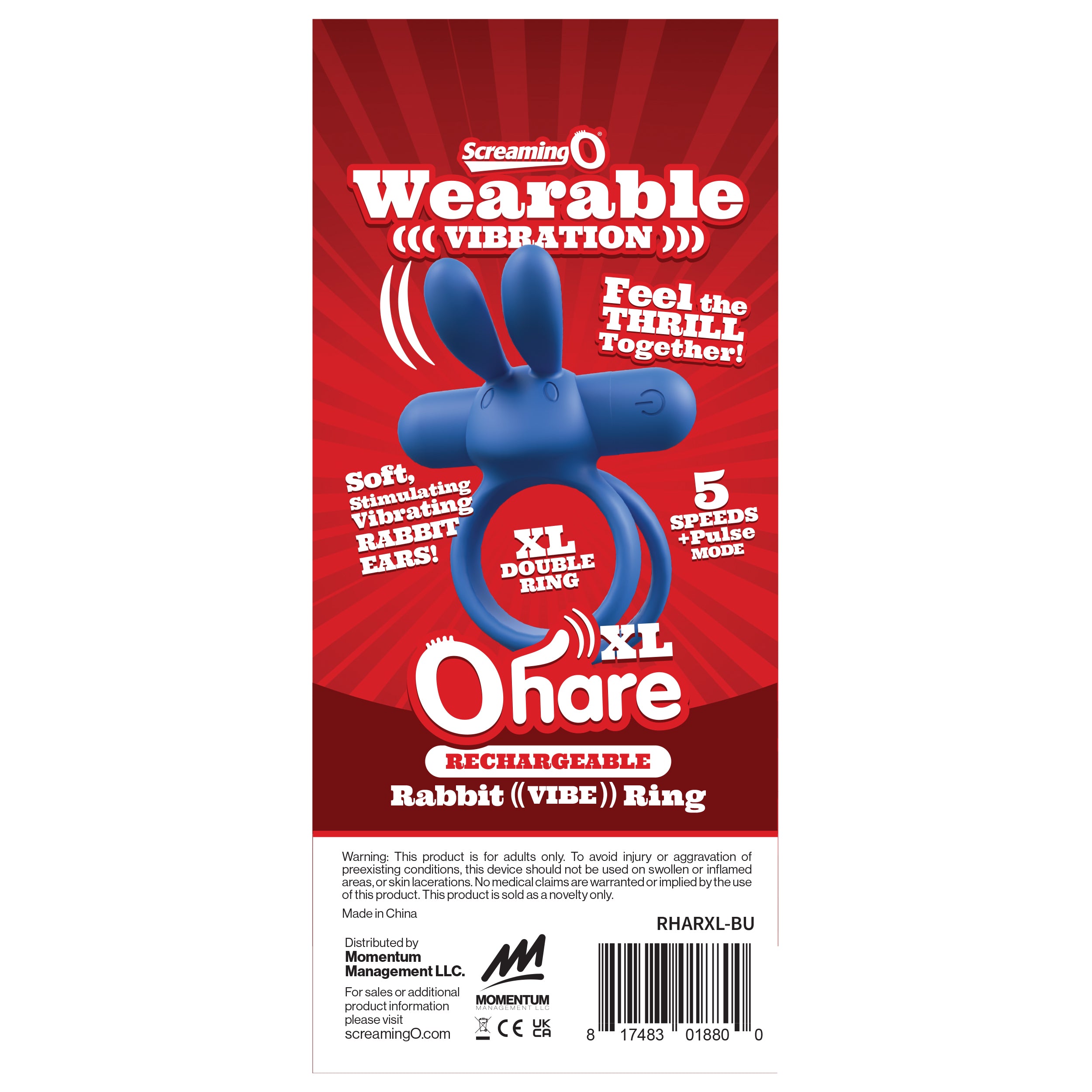 Rechargeable Ohare XL Vibrating Ring