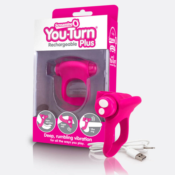 Charged You-Turn Plus  Screaming O Versatile Vibrator  Screaming O  Pleasure Products